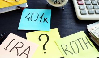 401k-ira-roth-pieces-paper-Retirement-planning