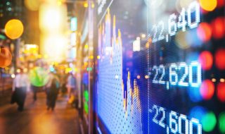 display stock market numbers and graph